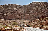 Petra - the central area with the Royal Tombs in the distance 